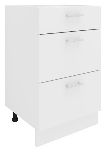 VCM NORDIC Esilo kjkkenskap, m. 3 skuffer - hvitt tre