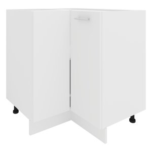 VCM NORDIC Esilo kkken hjrneskab, m. 1 lge og 1 hylde - hvid tr