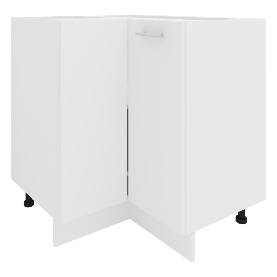 VCM NORDIC Esilo Küchen-Eckschrank, m. 1 Tür und 1 Einlegeboden - Holz weiß