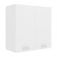 VCM NORDIC Esilo 2-türiger 60er Küchen-Hängeschrank, m. 2 Türen und 1 Einlegeboden - Holz weiß