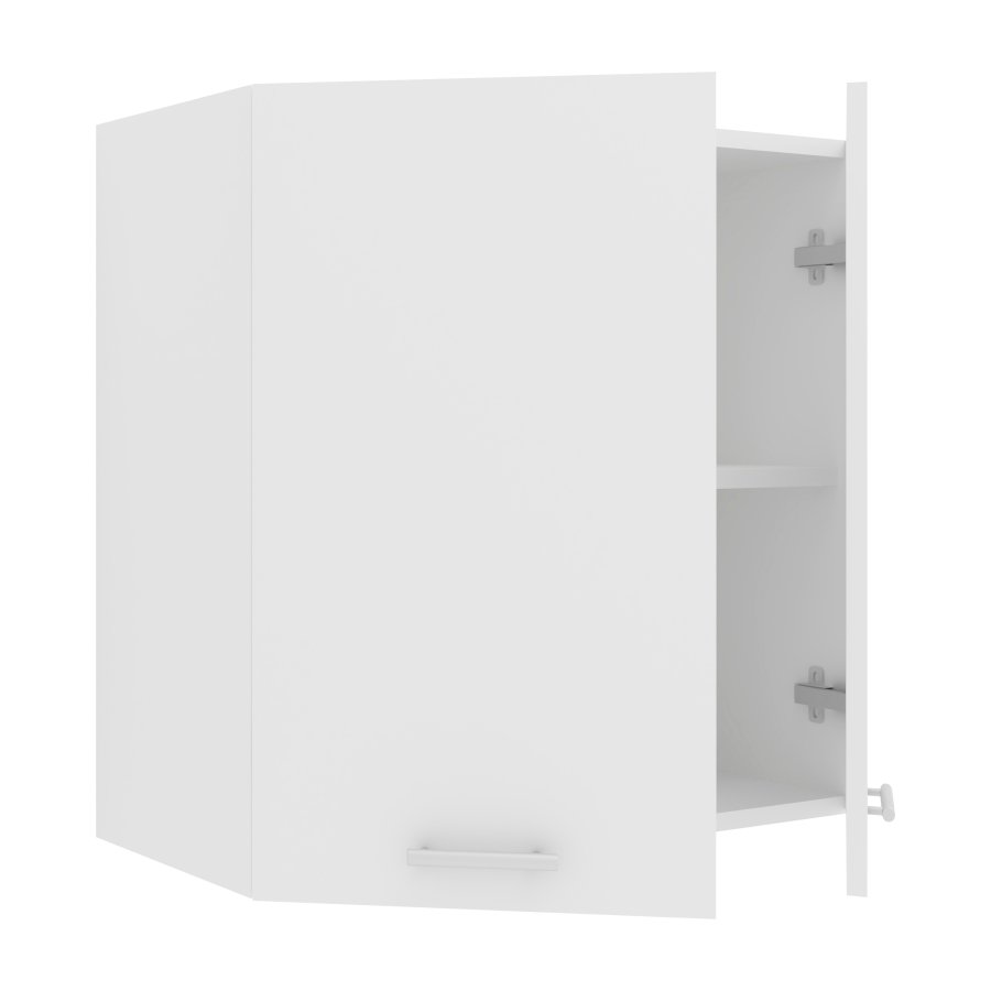 VCM NORDIC Esilo 2-türiger 60er Küchen-Hängeschrank, m. 2 Türen und 1 Einlegeboden - Holz weiß