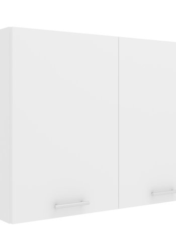 VCM NORDIC Esilo 2-türiger Küchen-Hängeschrank 80, mit 2 Türen und 1 Einlegeboden - Holz weiß