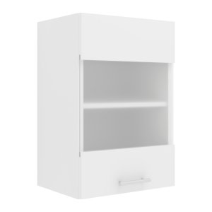 VCM NORDIC Esilo 1 kkken vgskab, m. 1 glaslge og 1 hylde - hvid tr