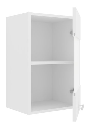 VCM NORDIC Esilo 1 Küchen-Hängeschrank, m. 1 Glastür und 1 Einlegeboden - Holz weiß