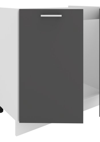 VCM NORDIC Esilo kjkkenvaskskap, m. 2 drer - hvit og antrasittgr tre