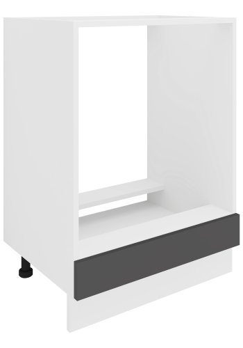 VCM NORDIC Esilo Küchenofenschrank, mit verstellbaren Füßen - weißes und anthrazitgraues Holz