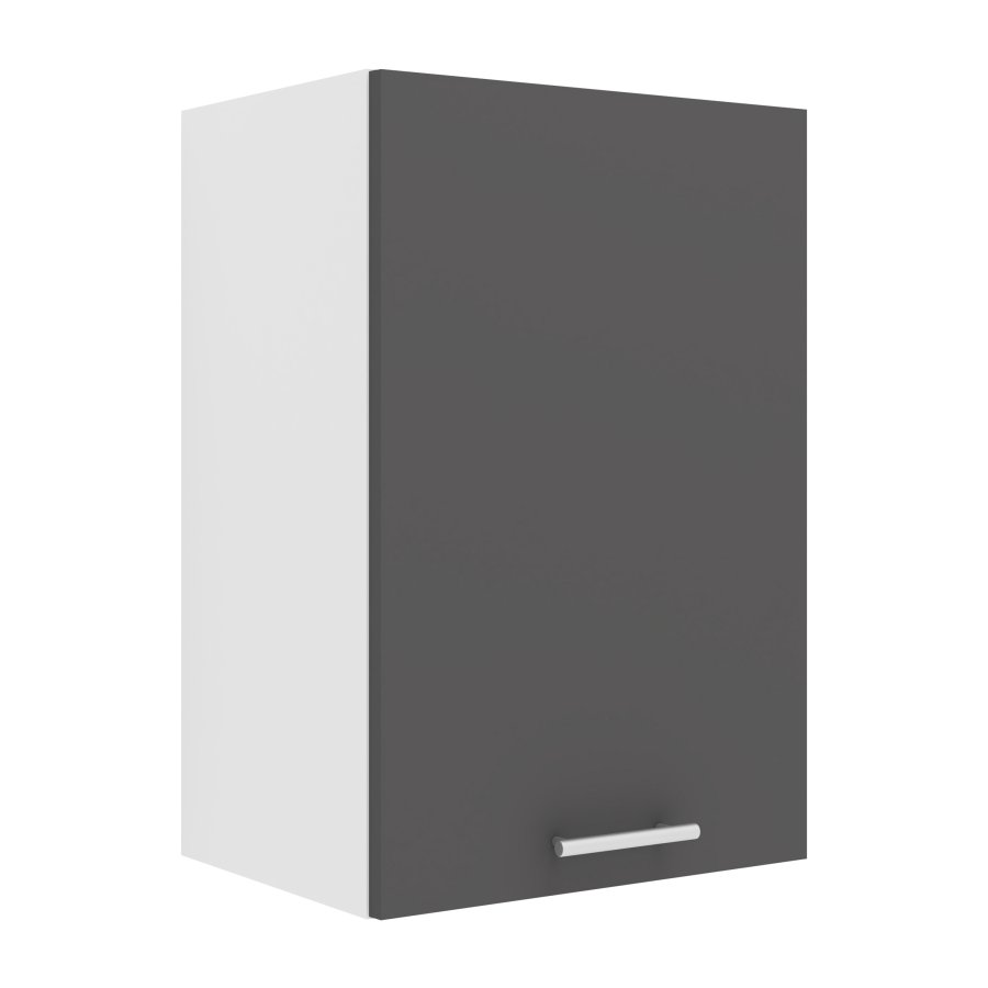 VCM NORDIC Esilo 1 drs 40 kjkken overskap, m. 1 dr og 1 hylle - hvit og antrasittgr tre