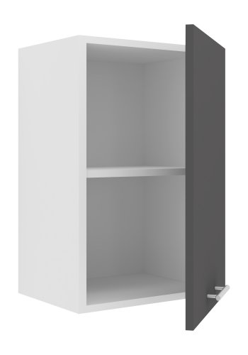 VCM NORDIC Esilo 1 drs 40 kjkken overskap, m. 1 dr og 1 hylle - hvit og antrasittgr tre