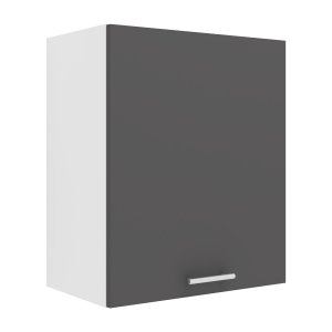 VCM NORDIC Esilo 1 dr 50 kkken vgskab, m. 1 lge og 1 hylde - hvid og antracitgr tr