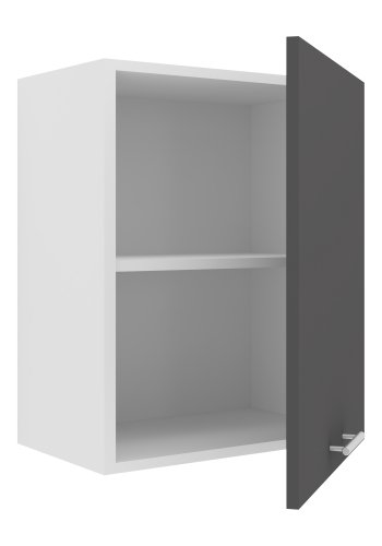 VCM NORDIC Esilo 1 Tür 50 Küchenwandschrank, m. 1 Tür und 1 Regal - Holz weiß und anthrazitgrau