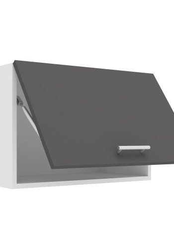 VCM NORDIC Esilo 1 drs 60 kjkken overskap, m. 1 dr - hvit og antrasittgr tre
