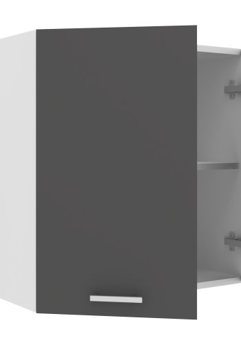 VCM NORDIC Esilo 2 drer 60 kjkken overskap, m. 2 drer og 1 hylle - hvit og antrasittgr tre