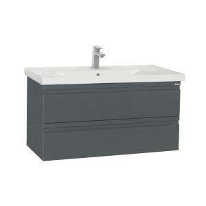 VCM NORDIC Silora XL 2-delad diskho, m. keramisk diskho, 2 ldor - antracitgr melamin