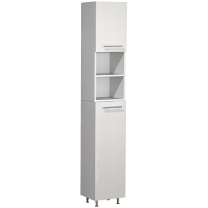 VCM NORDIC Lisalo badevrelse hjskab, m. 2 lger, 4 hylder, 2 bne rum - hvid tr