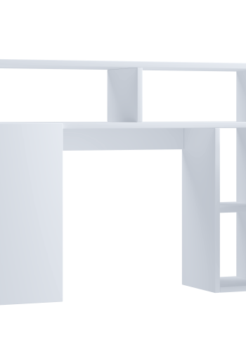VCM NORDIC Tinoli toalett veggskap, m. 2 drer, 2 hyller, 2 pne omrder - hvitt tre