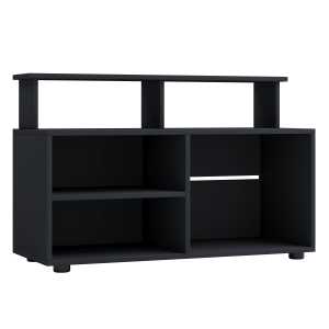 VCM NORDIC Balanisa TV-bord, w. 5 öppna rum - svart trä (90x36)