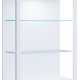VCM NORDIC Glasol XL vitrineskap, m. 2 glasshyller - hvitt tre
