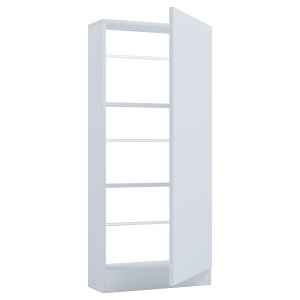 VCM NORDIC Fulisa skoskab, m. 1 lge, 2 hylder - hvid tr