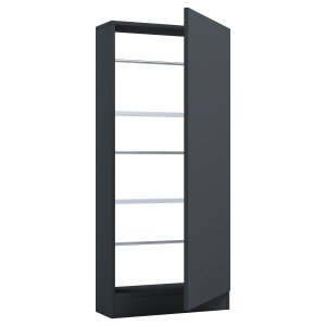 VCM NORDIC Fulisa skoskab, m. 1 lge, 2 hylder - antracitgr tr