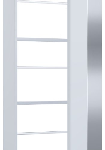 VCM NORDIC Fulisa skoskap, m. speil p dr, 2 hyller - hvitt tre