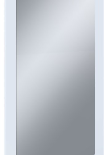 VCM NORDIC Balia Wandspiegel, rechteckig – weißes Holz (90x50)