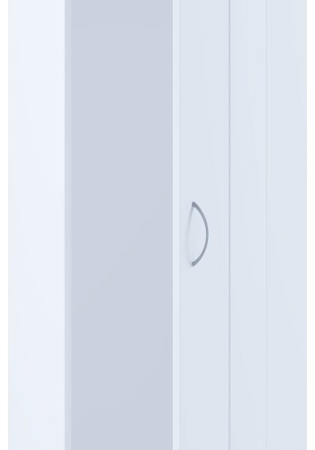 VCM NORDIC Balia Kleiderschrank, mit 1 Tür und 1 Einlegeboden – weißes Holz