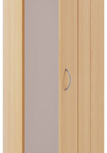 VCM NORDIC Balia Kleiderschrank, mit 1 Tür und 1 Einlegeboden – Naturholz