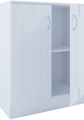 VCM NORDIC Balia 2-türige Kommode, m. 2 Türen und 1 Einlegeboden - Holz weiß