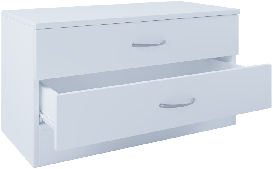 VCM NORDIC Balia Kommode/Bank, m. 2 Schubladen - Holz weiß