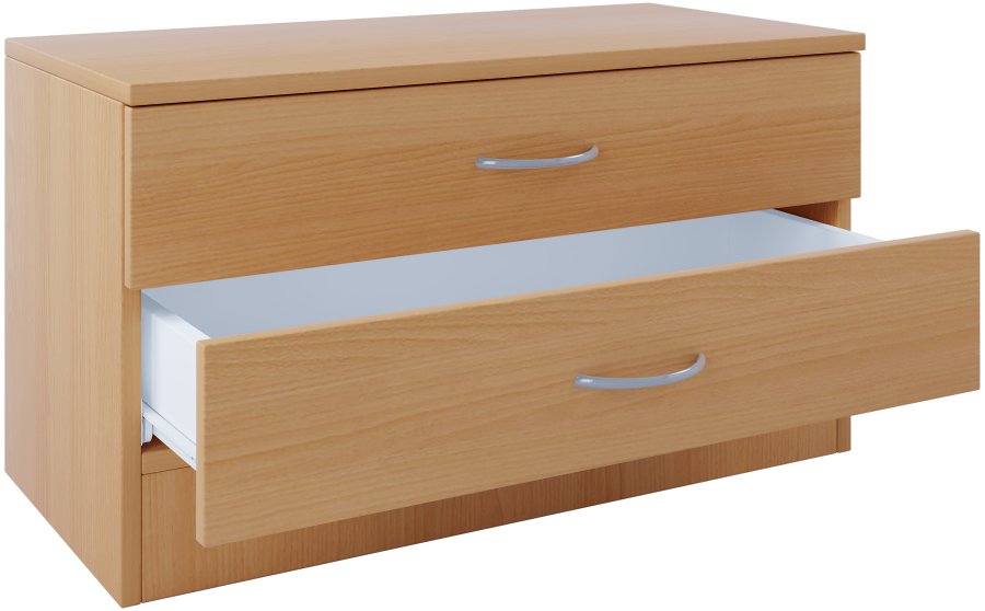 VCM NORDIC Balia Kommode/Bank, m. 2 Schubladen - Naturholz