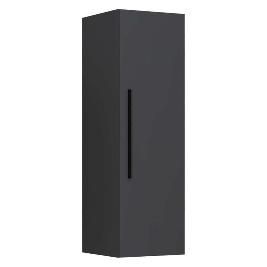 VCM NORDIC Arila L Hängeschrank, m. 1 Tür und 2 Einlegeböden – Holz anthrazitgrau