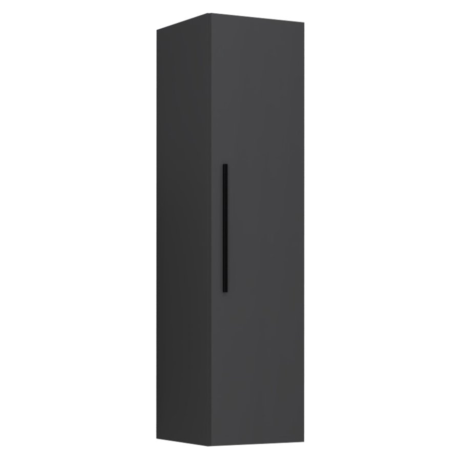 VCM NORDIC Arila XL Hängeschrank, m. 1 Tür und 3 Einlegeböden – Holz anthrazitgrau