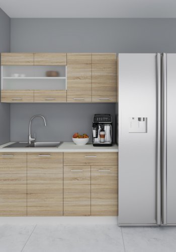 VCM NORDIC 140 Esilo 4-delt kjkkenkrok - glass og naturlig tre