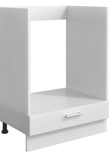 VCM NORDIC Esilo Küchen-Backofenschrank, m. 1 Tür, verstellbare Füße – Holz weiß