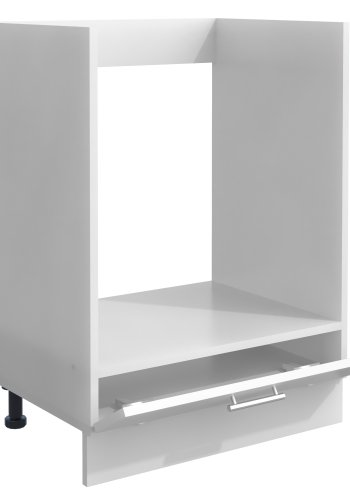 VCM NORDIC Esilo Küchen-Backofenschrank, m. 1 Tür, verstellbare Füße – Holz weiß