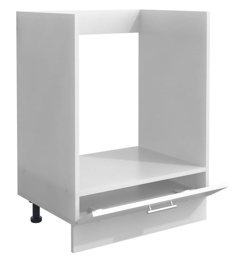 VCM NORDIC Esilo Küchen-Backofenschrank, m. 1 Tür, verstellbare Füße – Holz weiß