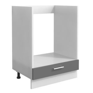 VCM NORDIC Esilo kkken ovnskab, m. 1 lge, justerbare fdder - hvid og antracitgr tr