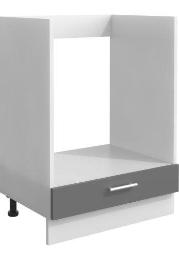 VCM NORDIC Esilo kjkkenovnsskap, m. 1 dr, justerbare ftter - hvit og antrasittgr tre