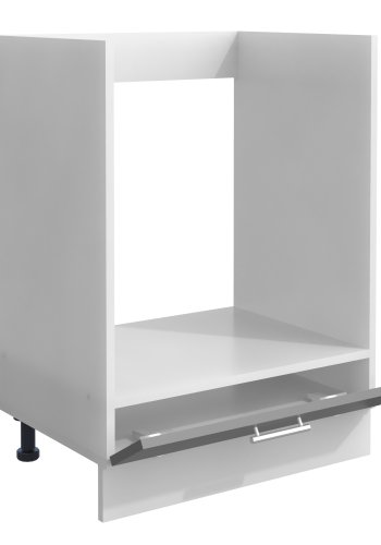 VCM NORDIC Esilo kjkkenovnsskap, m. 1 dr, justerbare ftter - hvit og antrasittgr tre