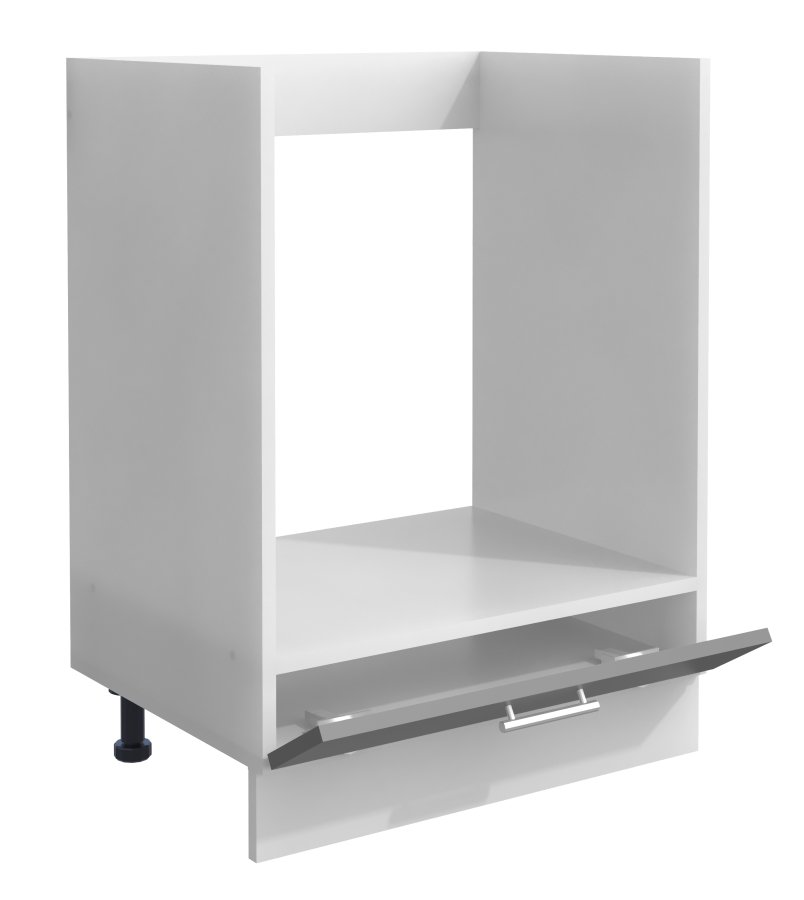 VCM NORDIC Esilo kjkkenovnsskap, m. 1 dr, justerbare ftter - hvit og antrasittgr tre