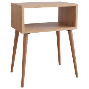 VCM NORDIC Singol M sengebord, m. 1 bent rum - natur tr (45x30)