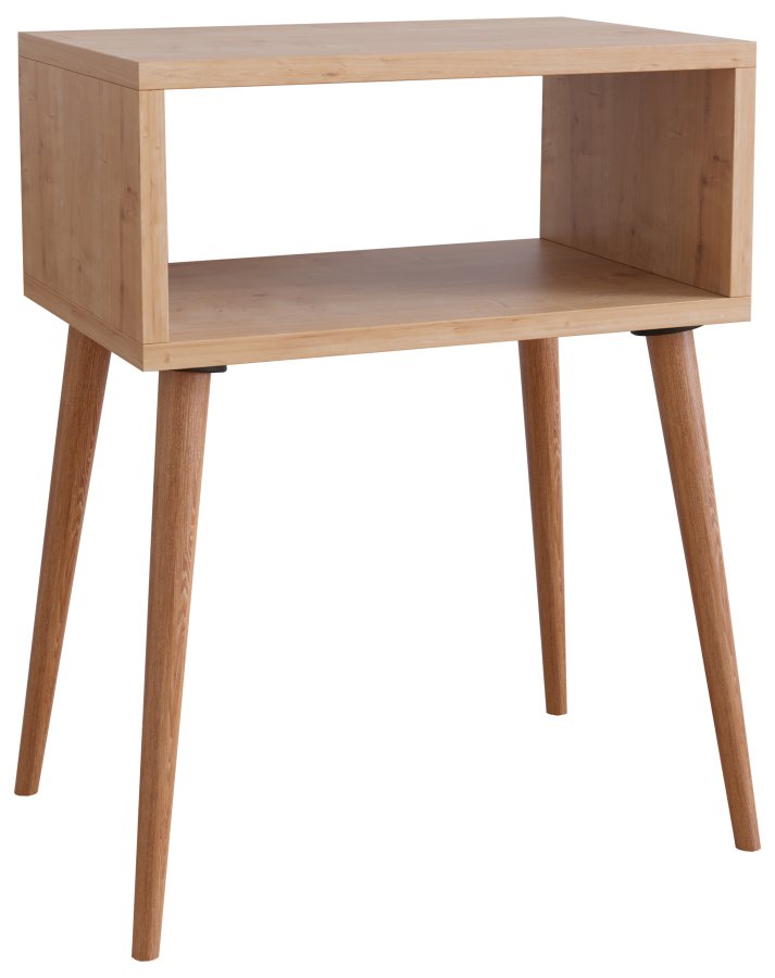 VCM NORDIC Singol M nattbord, m. 1 pent rom - naturlig tre (45x30)