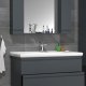 VCM NORDIC Silora XL 3-delt servant, m. speilskap, vask, 2 skuffer - antrasittgr melamin
