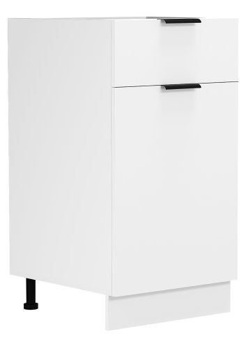 VCM NORDIC Fasola Küchenunterschrank, m. 1 Tür, 1 Schublade, 1 Einlegeboden - Holz weiß (B:40)