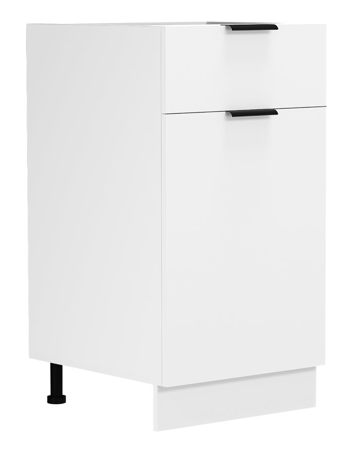 VCM NORDIC Fasola Küchenunterschrank, m. 1 Tür, 1 Schublade, 1 Einlegeboden - Holz weiß (B:40)