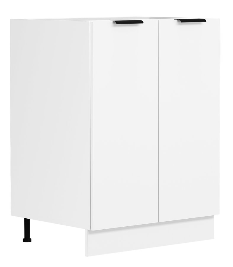 VCM NORDIC Fasola kjkkenunderskap, m 2 drer, 1 hylle - hvit tre (B:60)