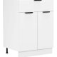 VCM NORDIC Fasola Küchenunterschrank, m. 2 Türen, 1 Schublade, 1 Einlegeboden - Holz weiß (B:60)