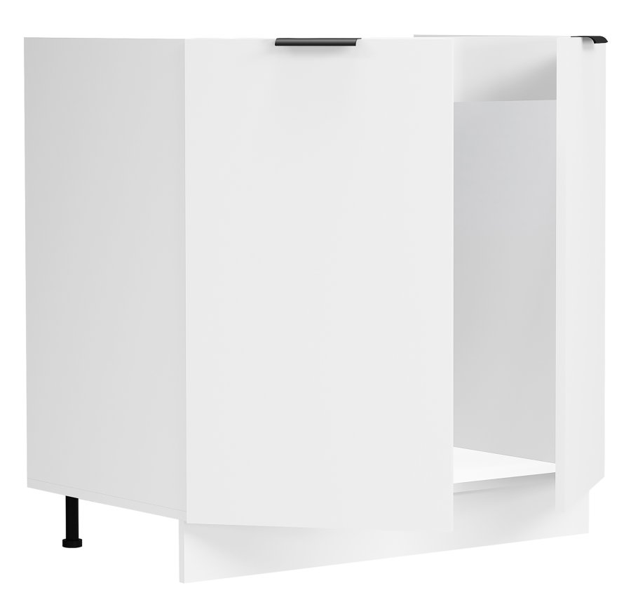 VCM NORDIC Fasola Küchenunterschrank für Spüle, m. 2 Türen - Holz weiß (B:80)