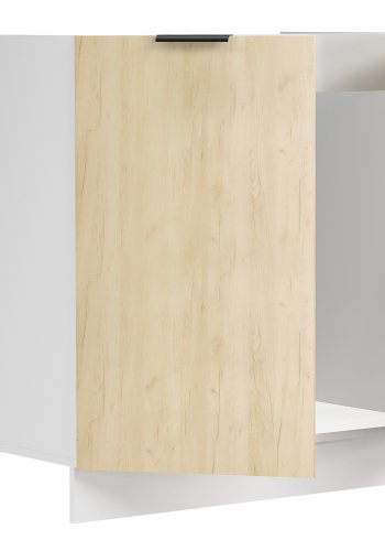 VCM NORDIC Fasola kjkkenunderskap for vask, m. 2 drer - natur/hvitt tre (B:80)