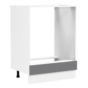 VCM NORDIC Fasola kkkenskab til ovn og indbygget kogeplade - antracitgr/hvid tr